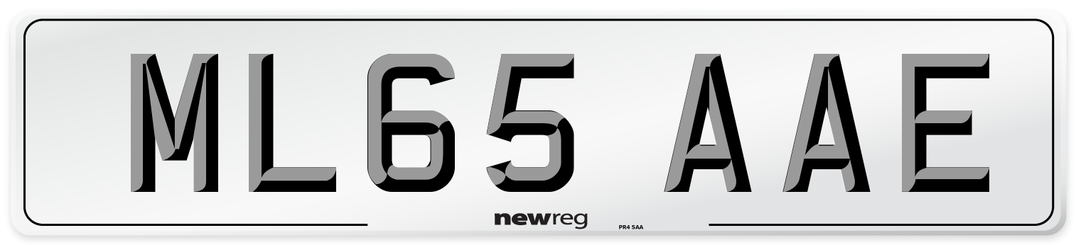 ML65 AAE Number Plate from New Reg